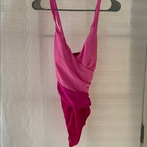 Cupshe Two-Tone Pink One Piece Swimsuit